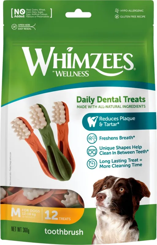 Whimzees Toothbrush Star M 12-pack - Handla online