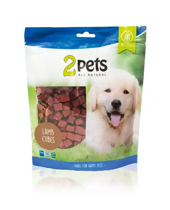 2pets Dogsnack Lamb Cubes - Spara nu