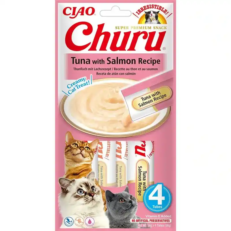 Churu Cat Tuna With salmon 4st | Passa på nu
