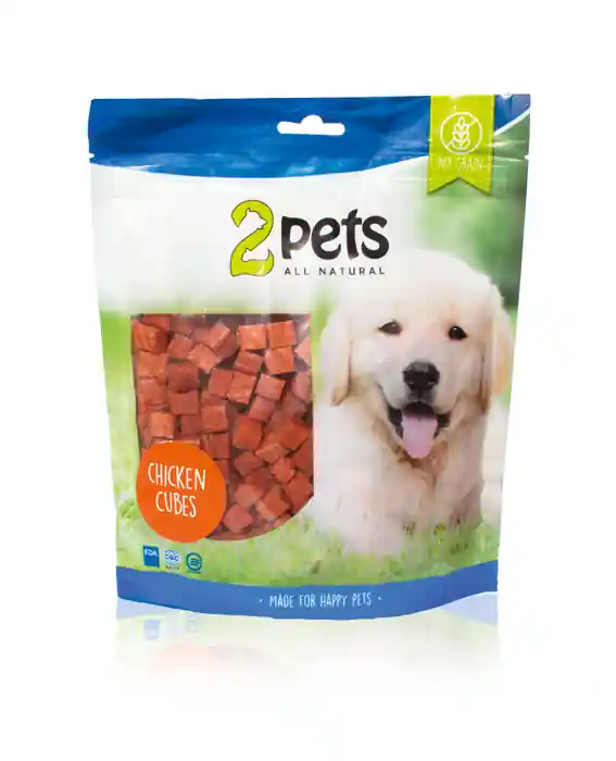 Tryggt köp - 2pets Dogsnack Chicken Cubes