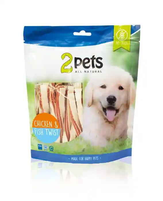 2pets Dogsnack Chicken&Fish Twist - Beställ nu