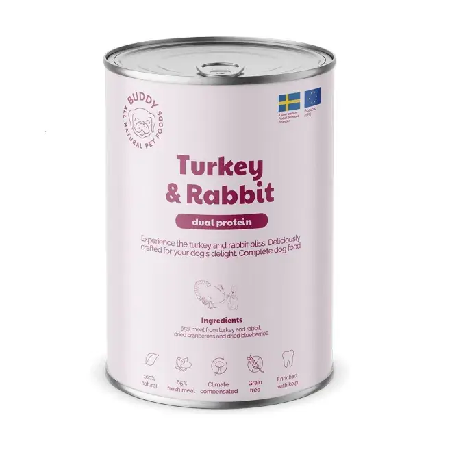 Buddy Turkey & Rabbit 400 g - Outlet