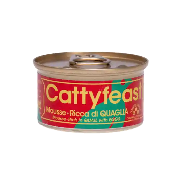 CattyFeast Mousse Rich in Quail & Eggs Kitten | Lågt pris