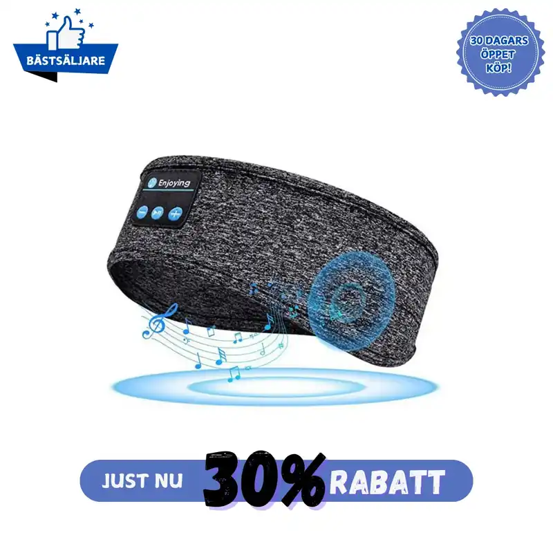 Bluetooth Sovhörlurar med Pannband & Mikrofon - Lågt pris