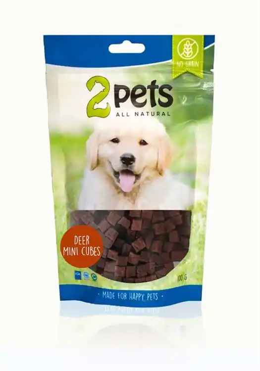 2pets Dogsnack Deer MiniCubes | Väl omtyckt