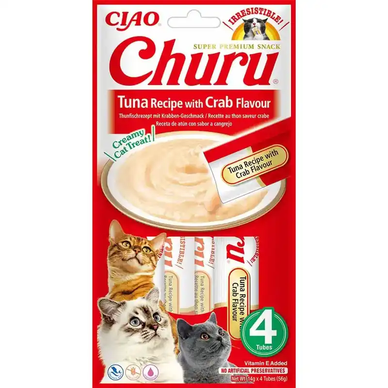 Churu Cat Tuna With crab Flavour 4st | Beställ idag