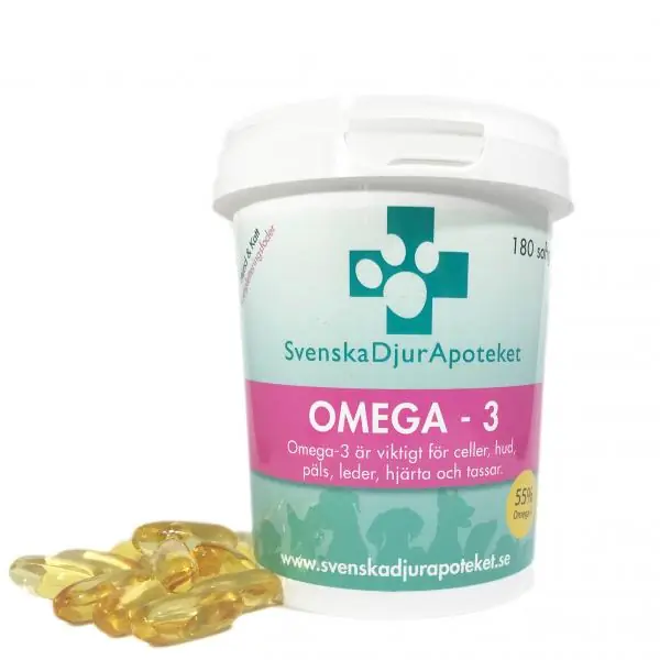 Svenska DjurApoteket Omega3 180 softgel kaps | I lager