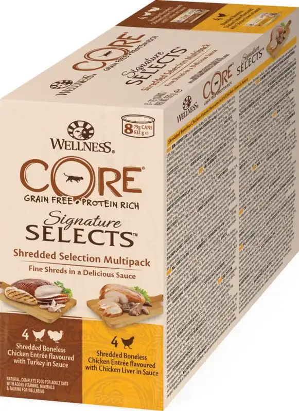Bästsäljare - CORE Sig.Selects Shredded Selection Multipack, 8 x 79g