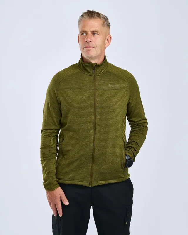 Abisko Fleecejacka Herr / Olive Green | Missa inte