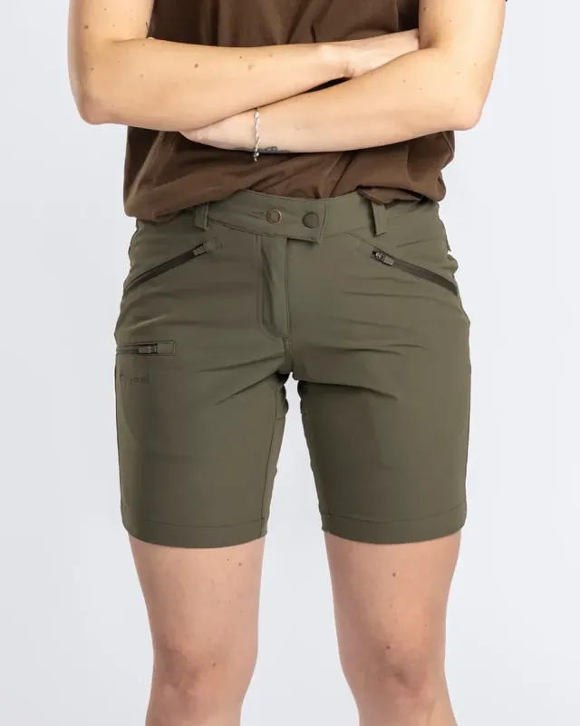 Abisko Light Stretch Shorts Dam / Moss Green - Specialpris