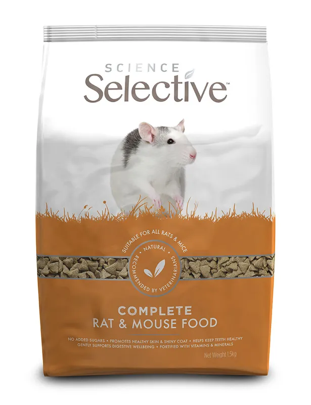 Få kvar i lager - Sup Selective Rat & Mouse 1,5 kg