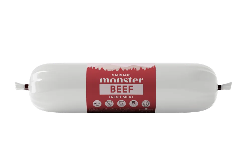 Snabb leverans - Monster Hund Sausage Beef