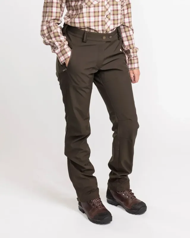 Wilda Stretch Shell Byxor Dam / Moss Green | Rabatt