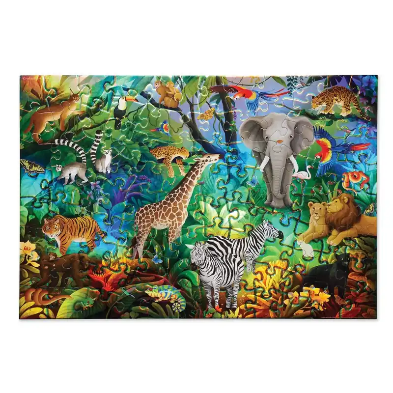 100 pc Holographic Puzzle – Jungle Paradise - Snabb frakt
