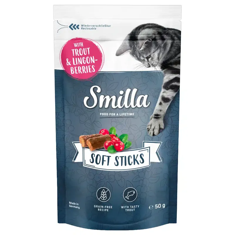Smilla Soft Sticks 50 g – Öring & lingon - Köp nu