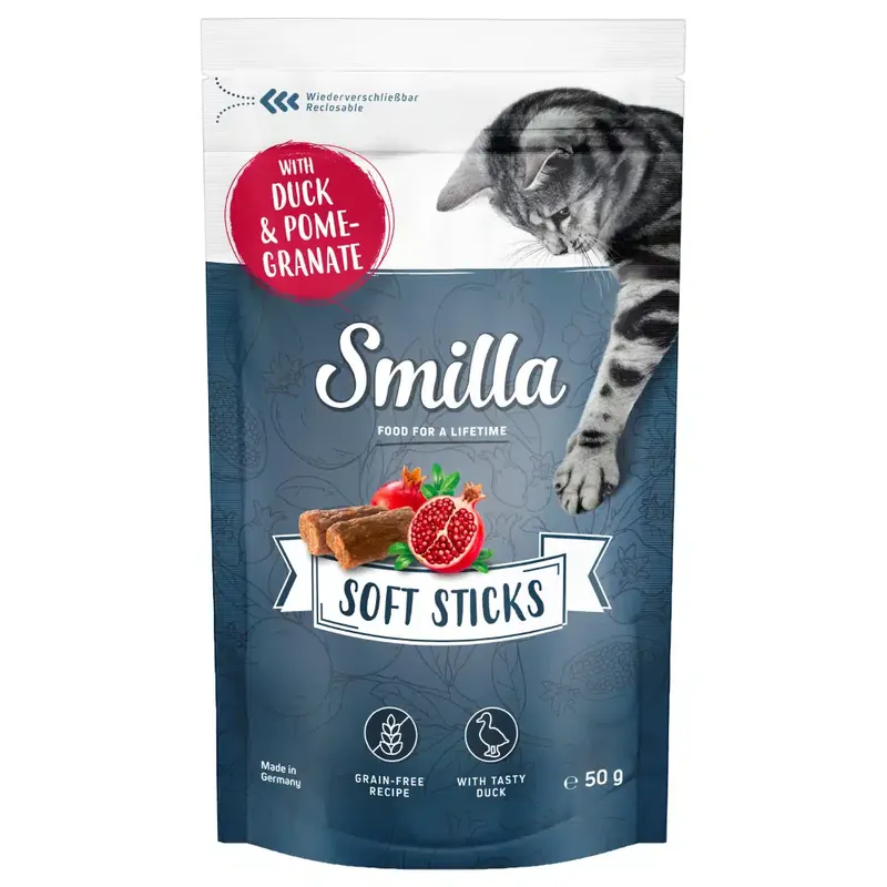 Favorit hos kunderna | Smilla Soft Sticks 50 g – Anka & granatäpple