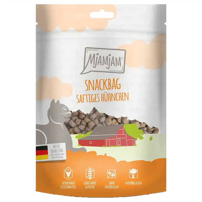 Topprodukt - MjAMjAM Juicy Chicken Snack Bag – 125 g
