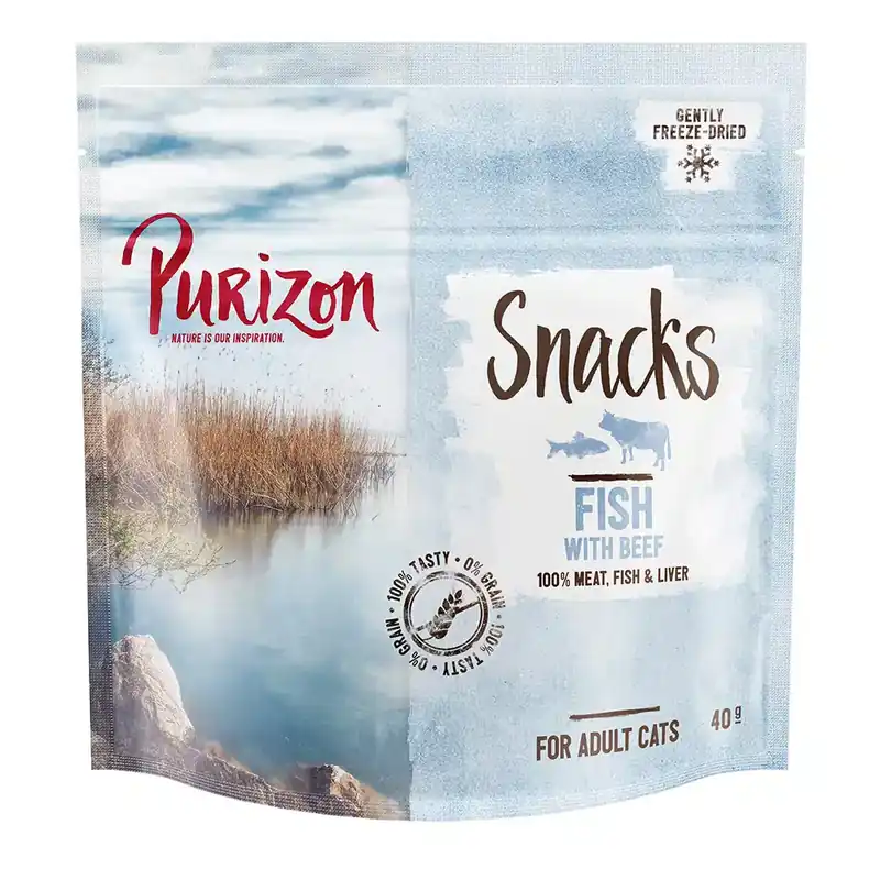 Purizon Snacks Fish & Beef – Grain Free – 40 g - Mycket efterfrågad