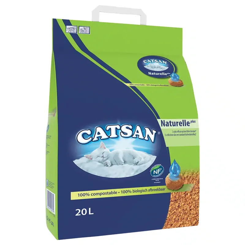Catsan Naturelle Plus kattsand 20 l! | Expressfrakt