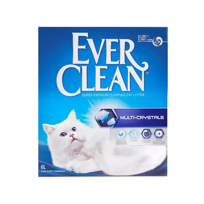 Mycket efterfrågad - Multi-Crystals kattsand – 6 L