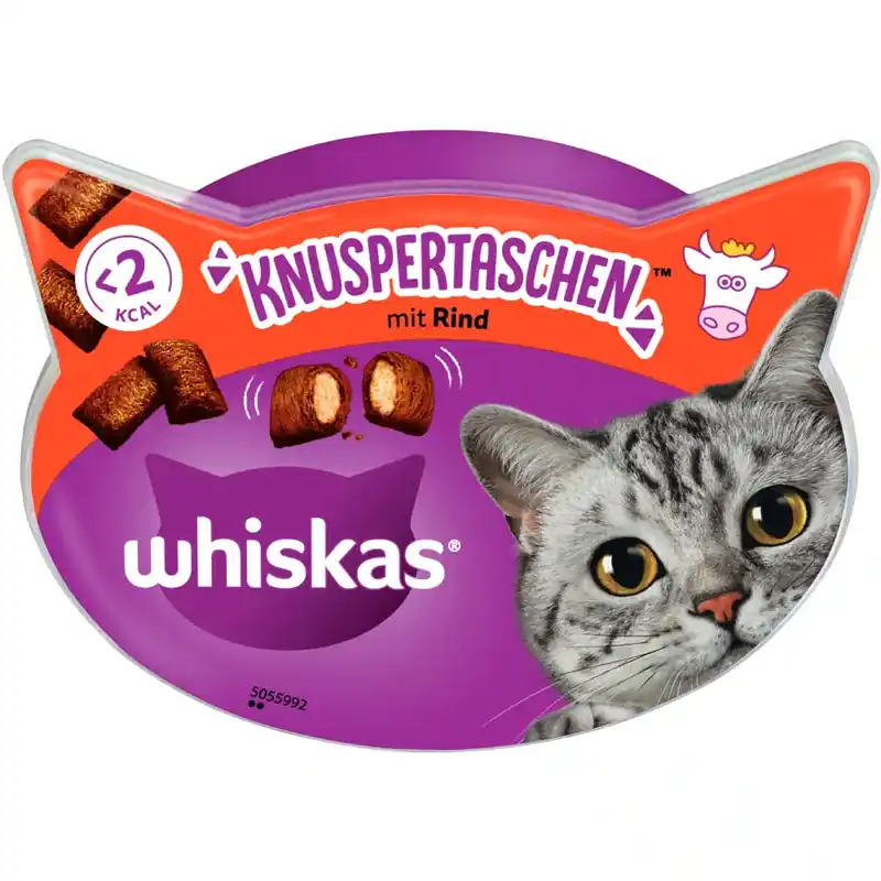Whiskas Temptations – Nötkött 60 g - Passa på nu