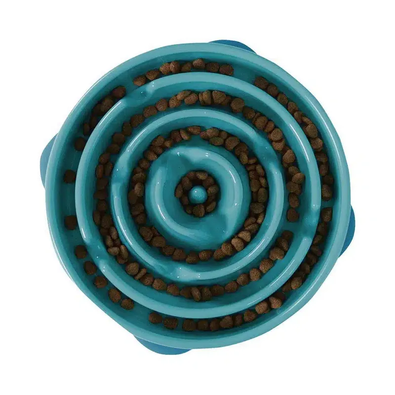Tryggt köp | Fun Feeder Slo-Bowl – Large turkos