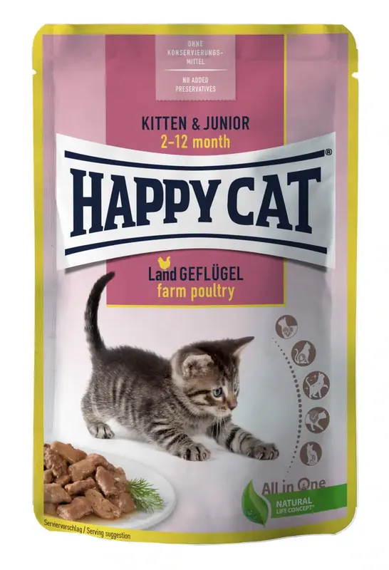 Kitten & Junior Våtfoder Fågel – 24 st x 85 g | Rabatt