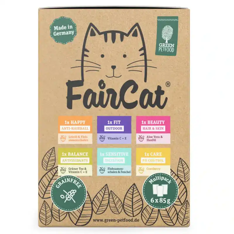 FairCat Multipack – 6 x 85 g | Klar att skickas
