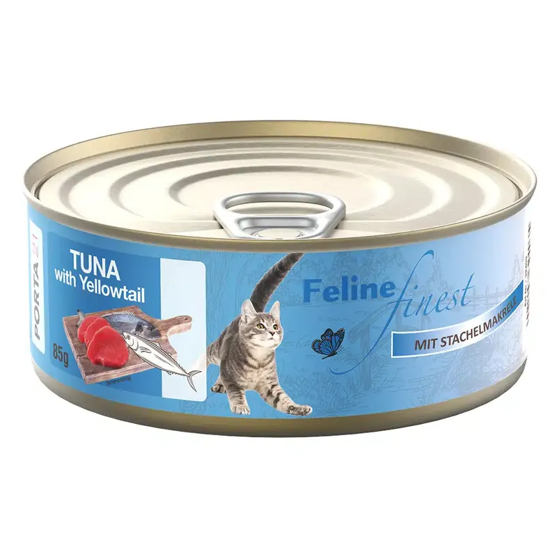 Feline Finest våtfoder 85 g – Tonfisk & taggmakrill - Säker betalning