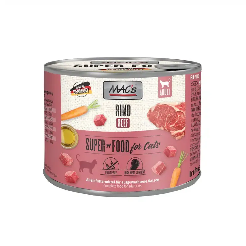 MAC’s Cat kattfoder 6 x 200 g – Nötkött | Skynda dig