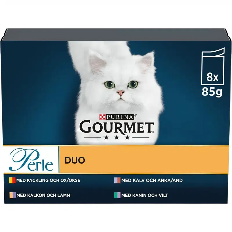 Gourmet Perle Smakrik Mix Våtfoder – 8 st x 85 g - Rabatt