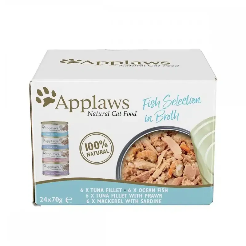Efterfrågad - Applaws Selection in Broth Multipack Fish 12x156g