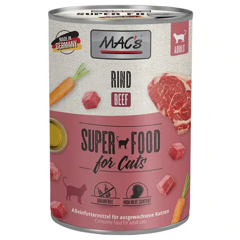 MAC’s Cat kattfoder 6 x 400 g – Nötkött - Erbjudande