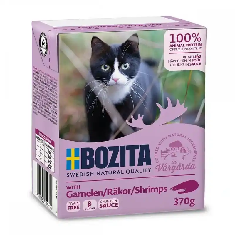 Nyhet i sortimentet - Bozita Bitar i Sås Räkor 370 g