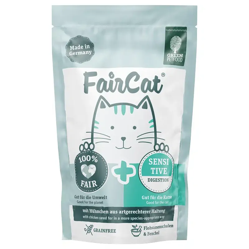 Nyligen lanserat - FairCat våtfoder – Sensitive – 8 x 85 g