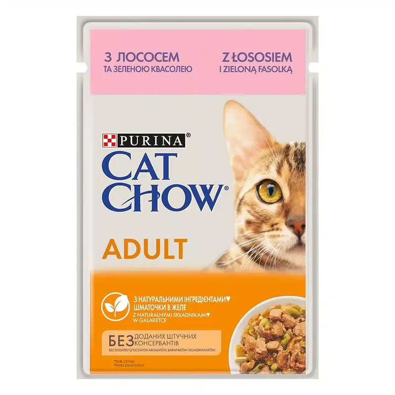 Cat Chow våtfoder – Lax – 26 x 85 g | Rabatt
