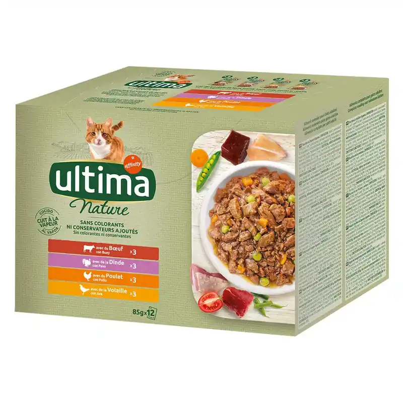 Ultima Nature våtfoder 48 x 85 g – Meat Variation | Lågt pris
