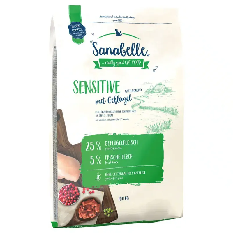Sanabelle Sensitive with Poultry – 10 kg - Hög kvalitet