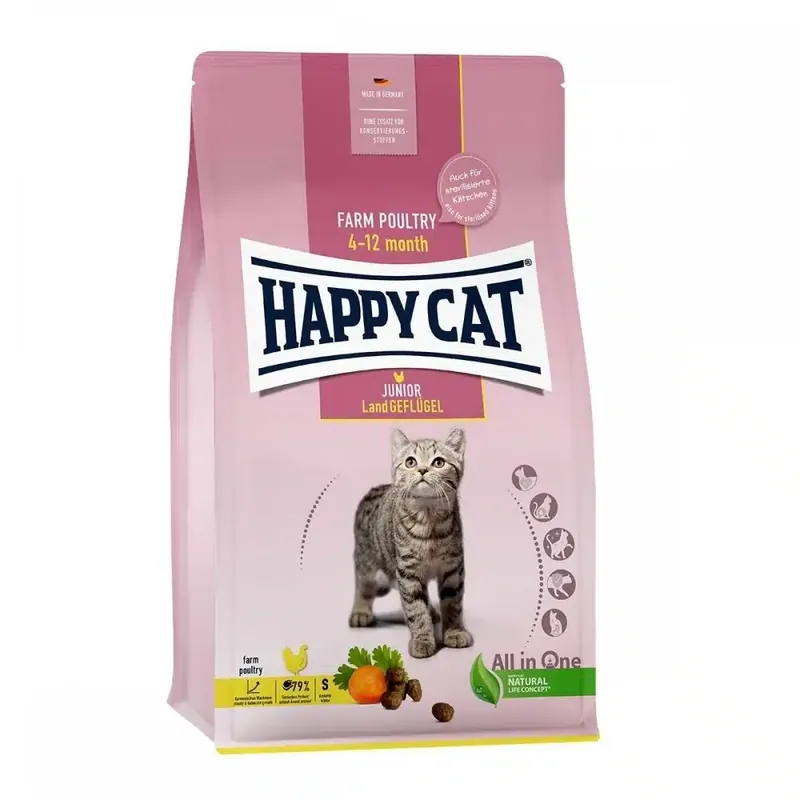 Fabrikspris | Happy Cat Junior Farm Poultry (1,3 kg)
