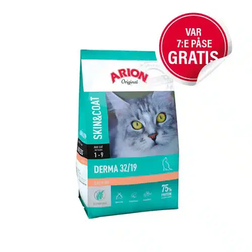 Derma 32/19 Kattfoder – 7,5 kg | Passa på
