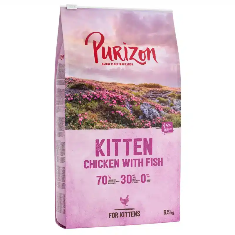 Sänkt pris | Purizon torrfoder för katt – Kitten Chicken & Fish – 6,5 kg