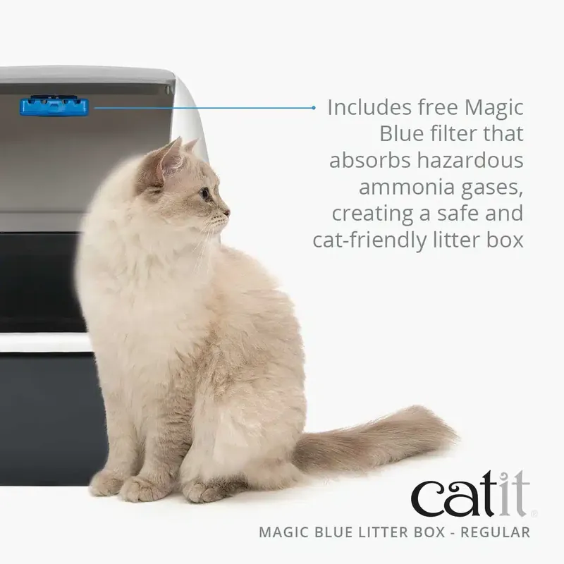 Magic Blue Kattlåda med Odörkontroll – Regular - Kundernas favorit