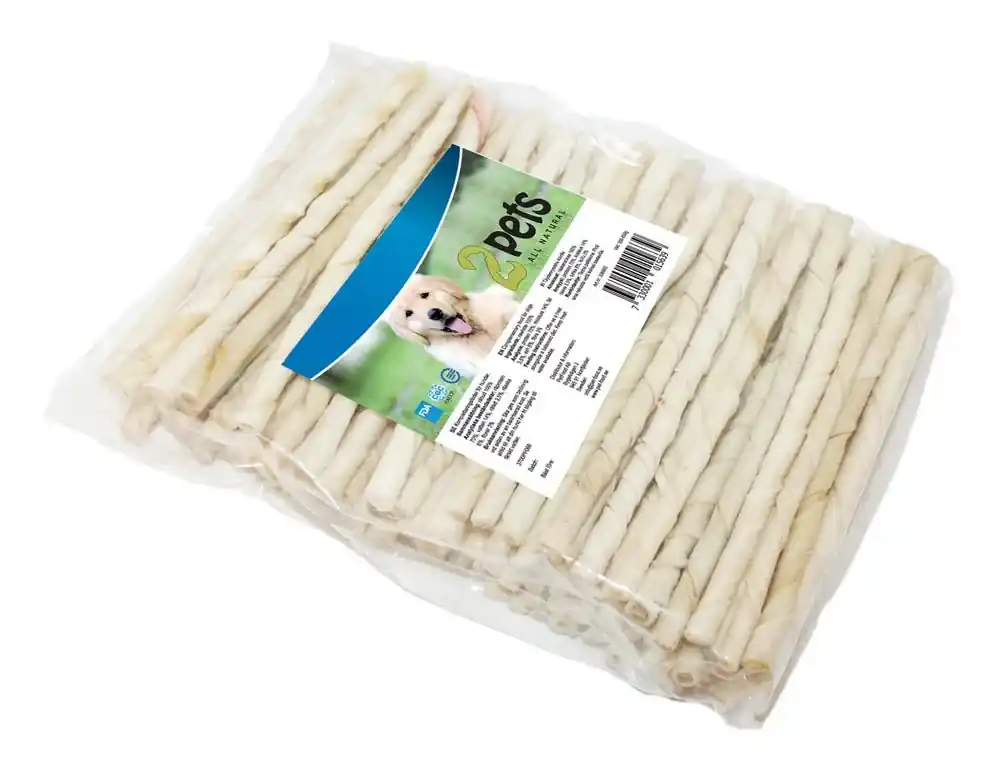 2pets Tuggpinne vriden vit, 100-pack | Superpris