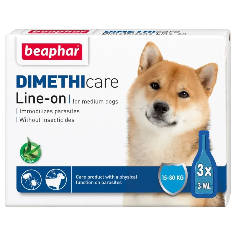 Mycket efterfrågad | Beaphar Dimethicare Line-on Medium Hund