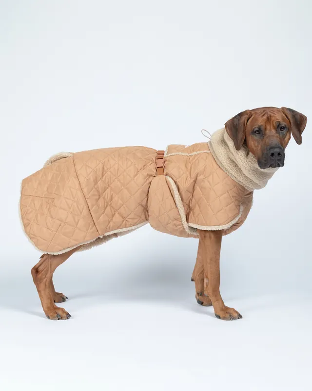 Quilted Sherpa Hundjacka - 50 - Prissänkt