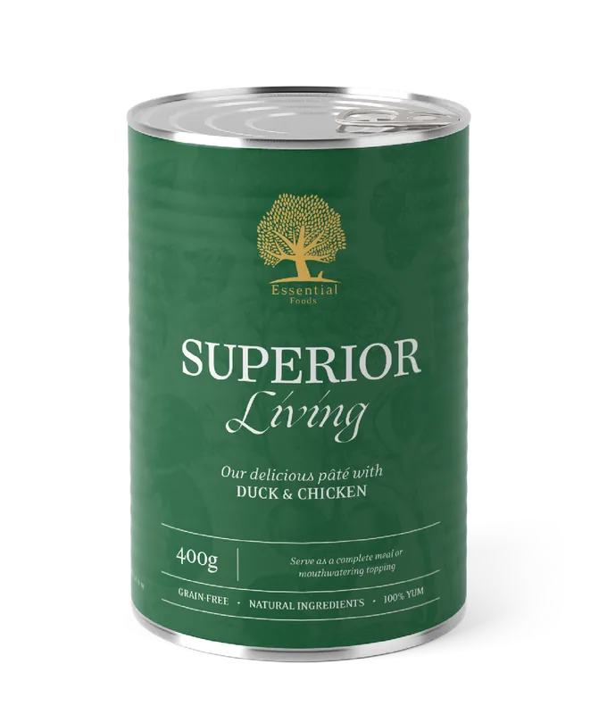Essential Superior Living Paté Hundfoder - 6 x 400 g | Premium