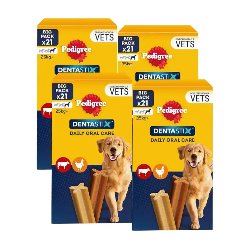 Pedigree Dentastix L 4x21-pack | Begränsat lager