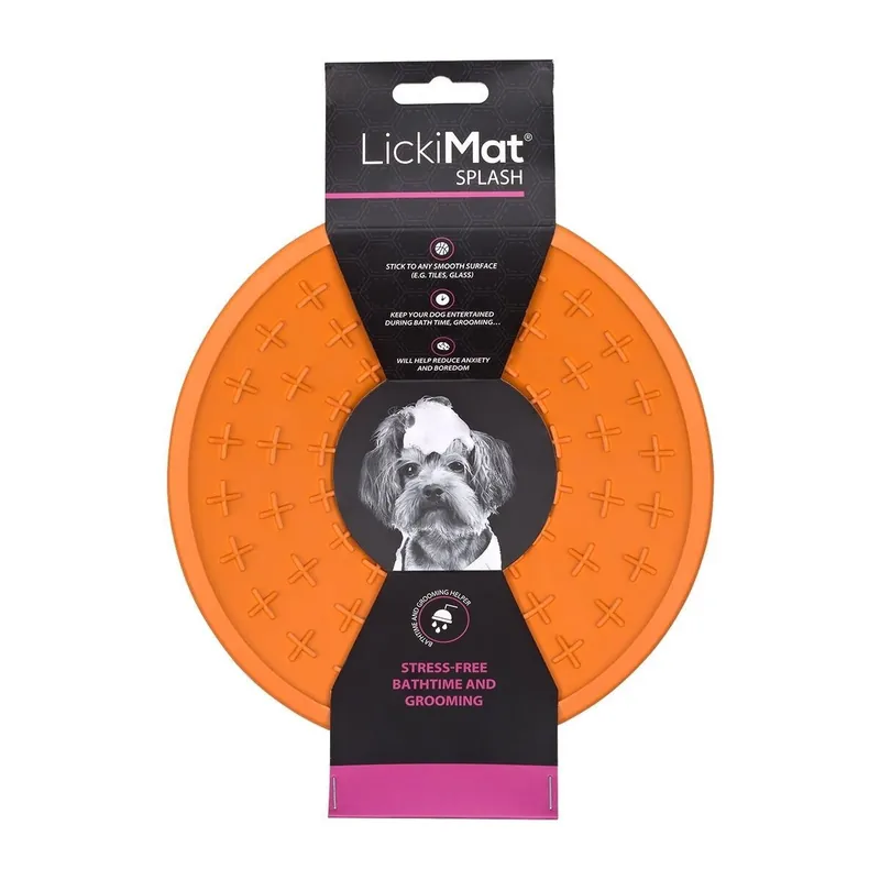 Köp idag | LickiMat Splash Slickmatta Orange
