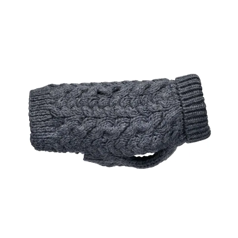 Feel Active Wool Kabelstickad Hundtröja Mörkblå | Nyhet i webbutiken