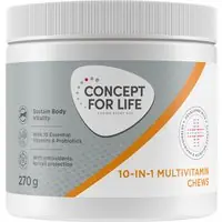 10 in 1 Multivitamin Supplements Chews - Concept for Life - 270 g | Populär